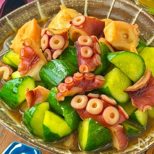 5分で簡単!【たこときゅうりの中華風ナムル】こく旨やみつき!