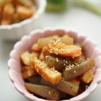 ホッとするおかず🤍さつま揚げとこんにゃくの煮物