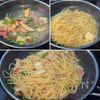【ベーコンとキノコのピリ辛バター醤油パスタ】辛味がやみつき!の工程3