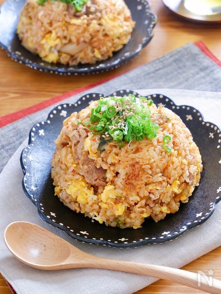 手軽に作れてボリュームたっぷり！『豚キムたまご炒飯』
