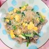 milkの作ってみた!投稿(豚こまとニラのふわ卵春雨)