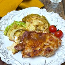 ワンパンで簡単【チキンとキャベツのソテー】