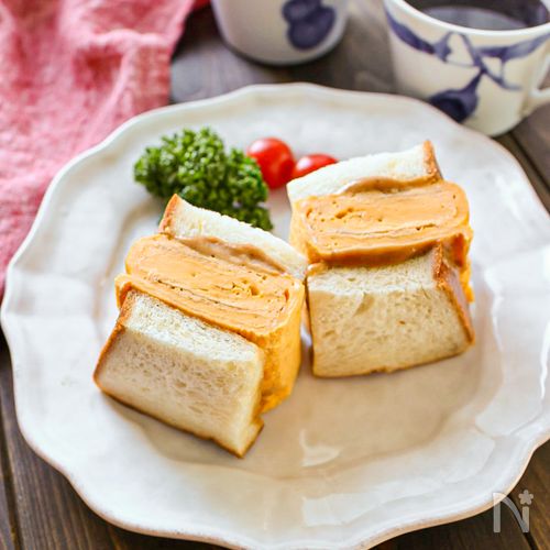 【喫茶店風♪厚焼きたまごのテリマヨサンド】これはハマる!