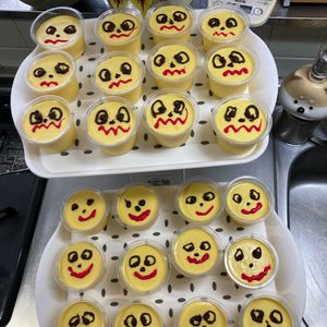 そら・ゆずの作ってみた!投稿(ジャックオランタンのパンプキンレアチーズ♡オレオもおいし～！)