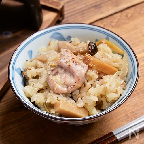 山椒とピリ辛メンマのうまみ「山椒香るメンマ鶏釜飯」