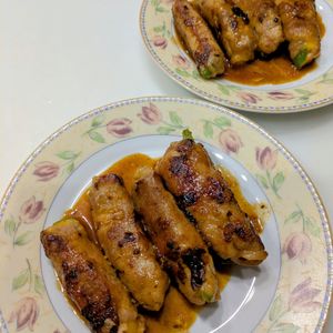 るるる♪の作ってみた!投稿(『肉巻きピーマンの甘辛チーズ焼き』)
