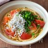 トマトとしらすの和風パスタの工程4