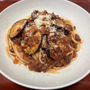 りんごの作ってみた!投稿(【なすとひき肉の本格ボロネーゼ】煮込まず簡単♪)