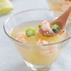 冬瓜と海老とかんてんの冷やし鉢