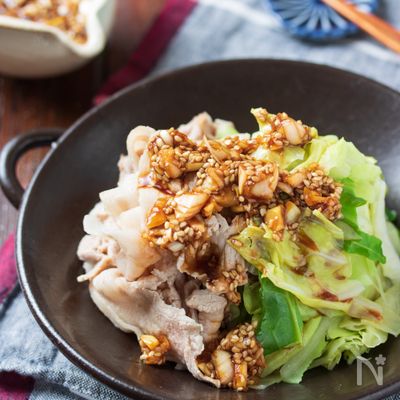豚キャベツの香味だれ【#簡単#包丁不要#万能だれ】