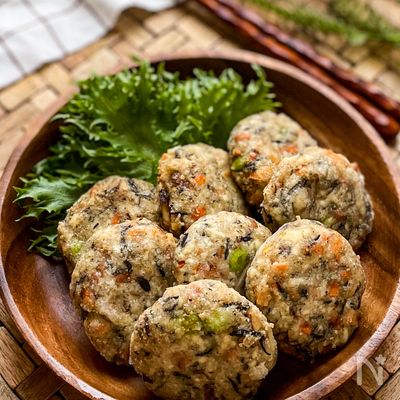 ふわとろ♡がんも《具だくさんのお豆腐揚げ団子》