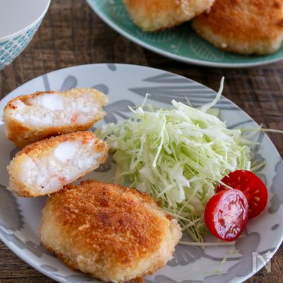 間違いなく美味しい♡簡単すぎる【エビはんぺんチーズカツ】