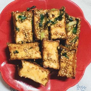 チョビの助の作ってみた!投稿(【厚揚げのごま味噌照り焼き】ササッとおつまみに♬甘め味噌味♡)