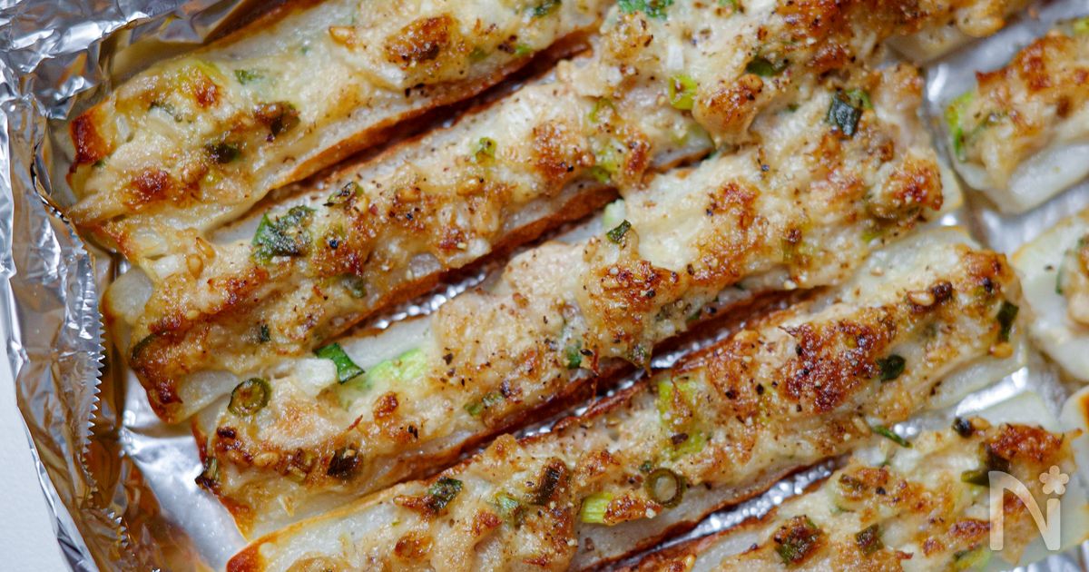 のせて焼くだけ！！ちくわのタルタル焼き＃トースターレシピ