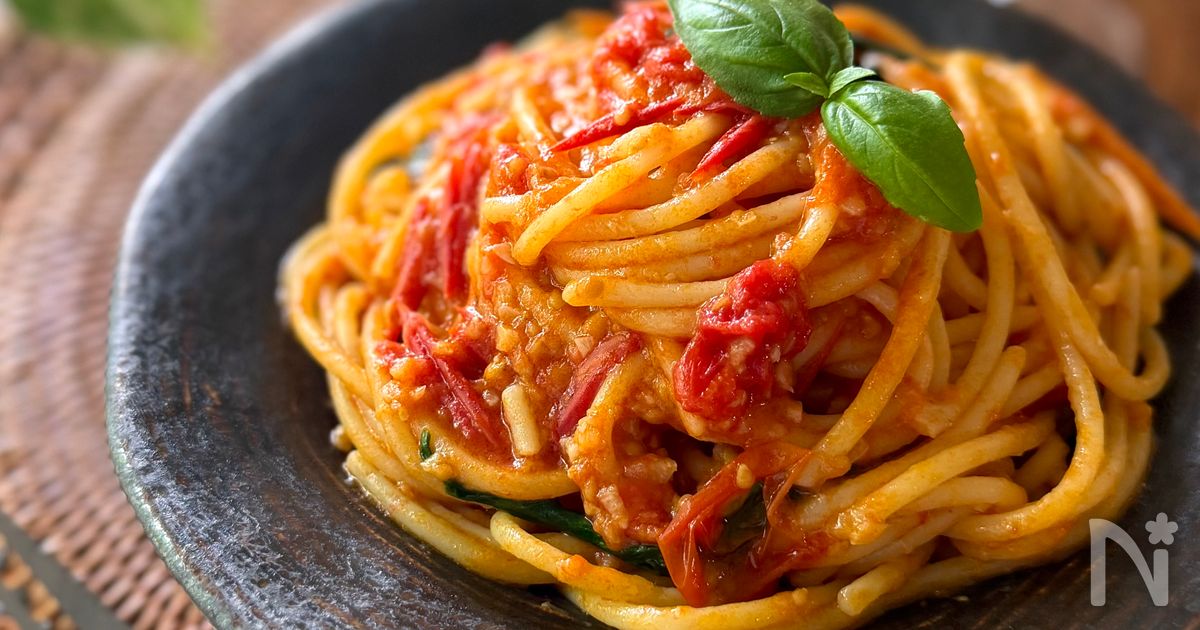 ミニトマトのパスタ