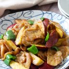 【豚肉とさつまいものはちみつしょうが焼き】甘じょっぱいが旨い