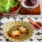 忙しい朝も常備菜があれば1分で準備完了♡かぼちゃのチーズ焼き