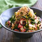 豆もやしとわかめとたこのナムル風和え