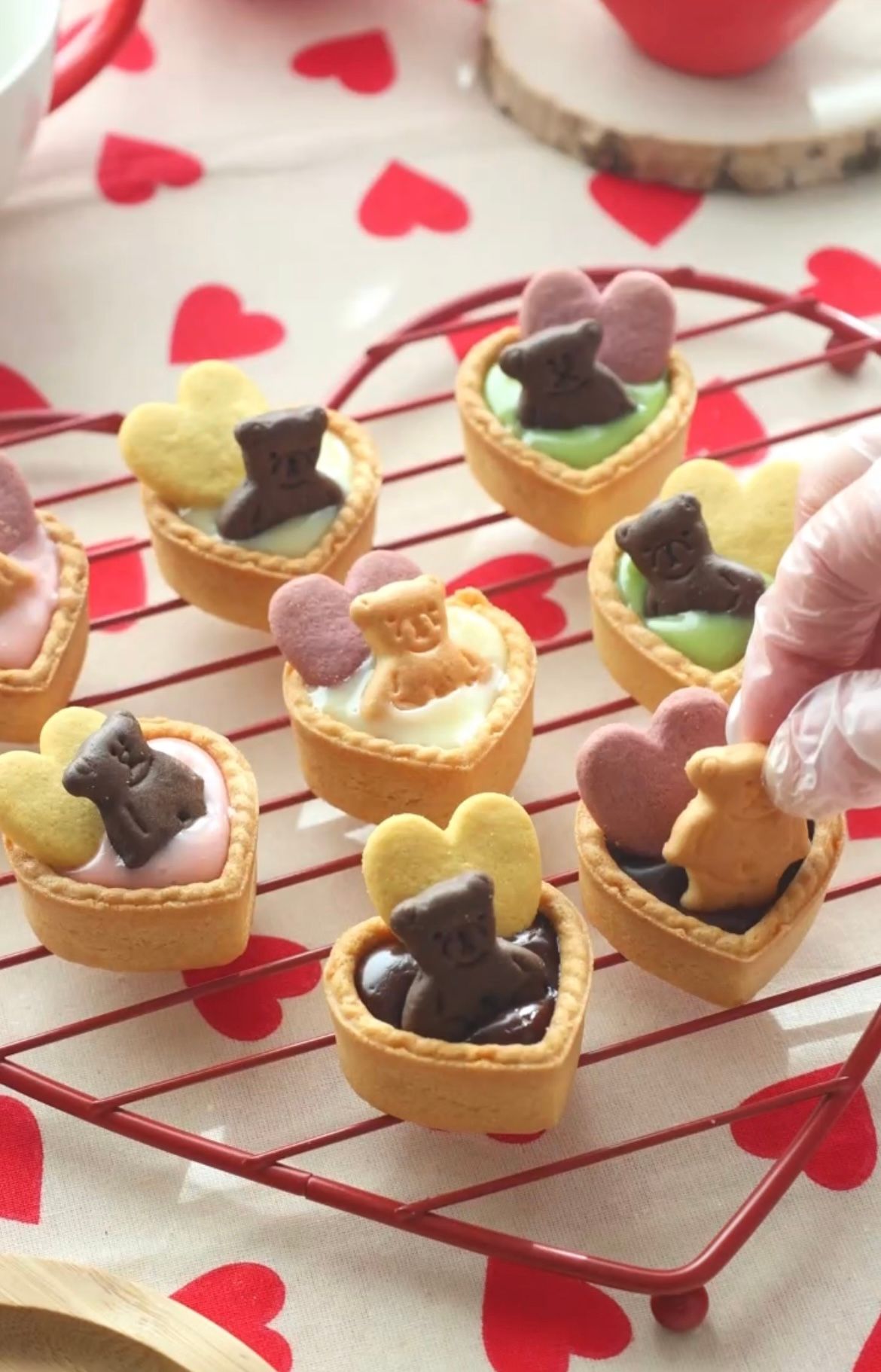バレンタインに♡市販お菓子で簡単♪お風呂くまさんタルト | レシピ