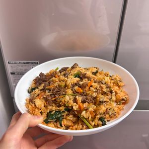 ケの作ってみた!投稿(【ビビンバ風チャーハン】韓国風♡旨辛味で食欲そそる！)