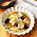 野菜たっぷりメカジキの中華あんかけ