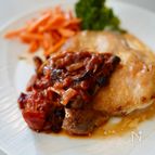 きのこと野菜のトマトソースチキン