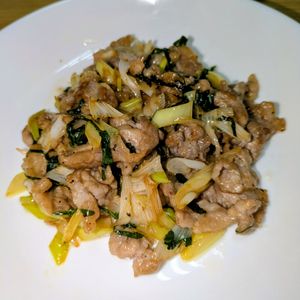 joe sanの作ってみた!投稿(安い輸入牛こまでも最高に美味しい！＊ねぎシソバター牛＊)