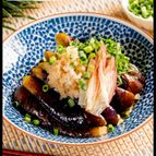 とろっとろナスの煮浸し おろしポン酢
