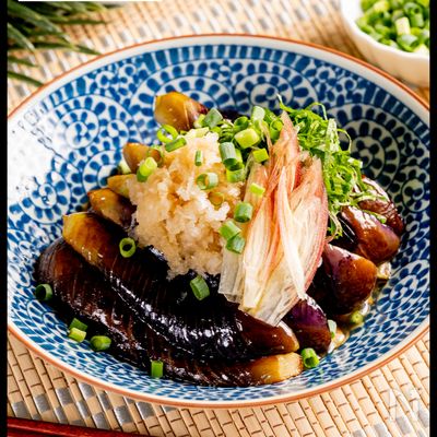 とろっとろナスの煮浸し おろしポン酢