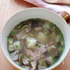 長芋とたっぷりきのこのコンソメスープ　食物繊維たっぷり