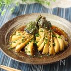 めんつゆで簡単！レンジde茶せん茄子