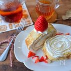 ホットケーキミックスで簡単！くるくる巻くだけミルクレープ