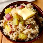 炊くまで5分！【バター醤油さつまいもご飯】ほっくり甘～い♩