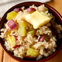 炊くまで5分！【バター醤油さつまいもご飯】ほっくり甘～い♩