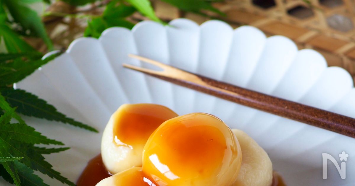 【冷やしてもモチモチ】豆腐で作れる！冷やしみたらし団子