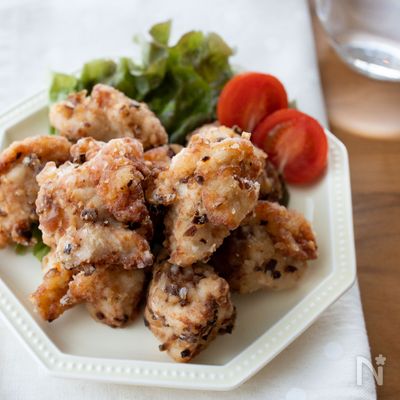 ねぎ塩唐揚げ【むね肉であっさり!お弁当にも】