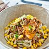スタミナ満点！牛キムチペッパーうどん﻿