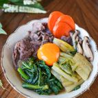 寒い日にも！あったか月見すき煮