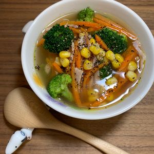 楽ラク手抜キッチン🐶🐾の作ってみた!投稿(【にんじんとハムのスープ】シンプルだけどおいしすぎ…♡)
