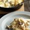 スキレットで作る鶏ときのこのグラタン