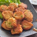 米粉で作る豆腐と枝豆の和風ナゲット/外はカリッと中はしっとり