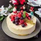 【豆腐とヨーグルトのレアチーズケーキ風】節約/クリスマス