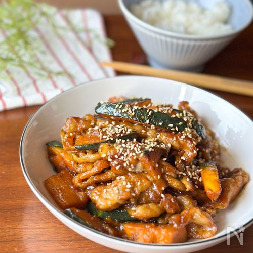 ご飯が止まらん「豚バラとかぼちゃの甘辛炒め」