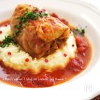 ホールトマトマッシュポテのロールキャベツ
