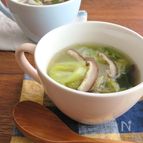 【食べるスープ】はくさいとしいたけのねぎ生姜スープ