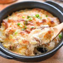 【やまといもと梅の和風チキングラタン】あつあつ♪お腹に優しい