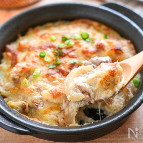 【やまといもと梅の和風チキングラタン】あつあつ♪お腹に優しい