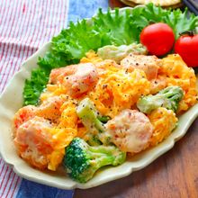 【ブロッコリーと卵入りエビマヨ】#たっぷり食べたい#かさまし