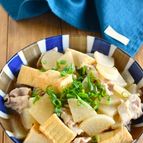 【豚バラ大根と厚揚げの煮物】ご飯が進む！しみ旨おかず