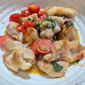かわうその作ってみた!投稿(【香味ダレでやみつき♡】さっぱり！鶏肉のトマトニラだれ)